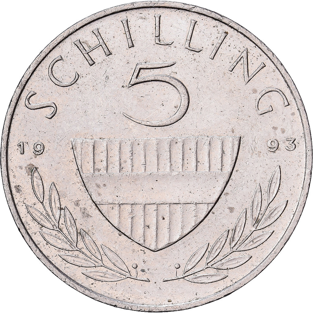 Österreich, 5 Schilling, 1993, Kupfer-Nickel, SS, KM:2889a