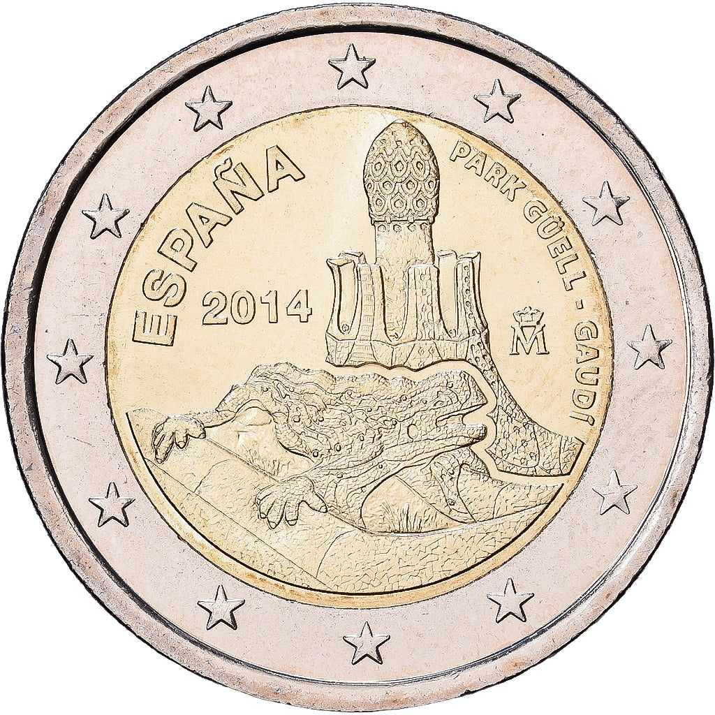 Spanje, 2 Euro, 2014, Madrid, Bi-Metallic, UNC-