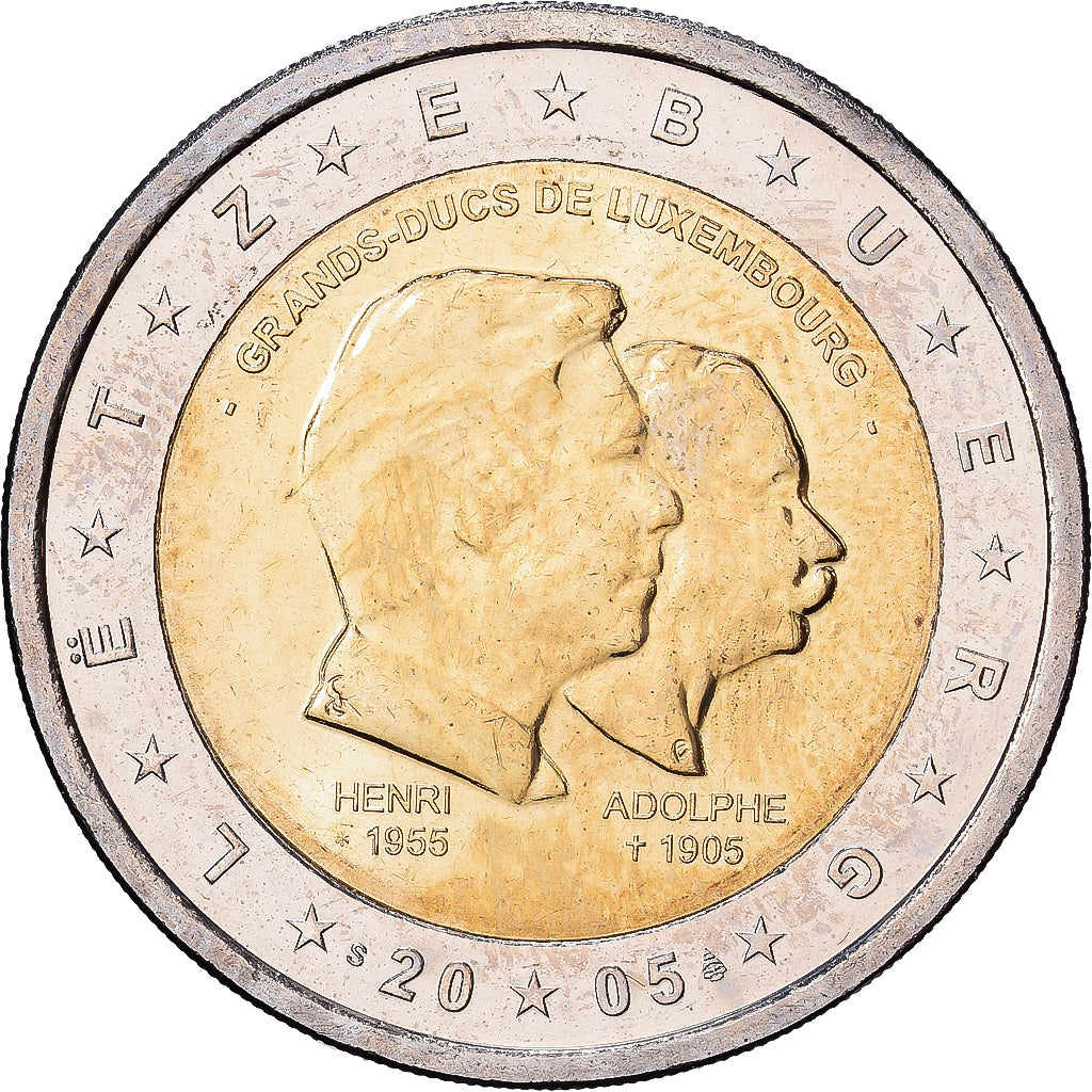 Luxembourg, 2 Euro, 2005, monnaie de finlande, Bi-Metallic, AU(50-53), KM:87