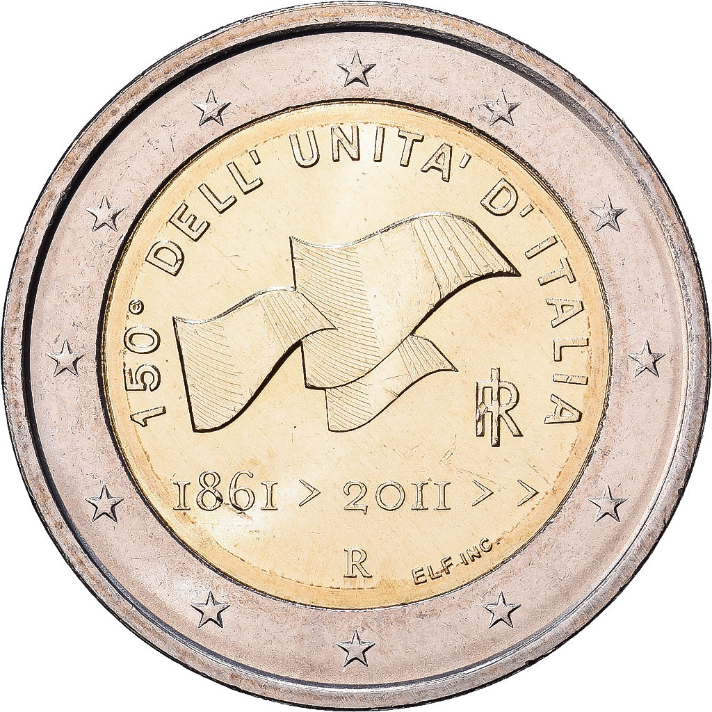 Italia, 2 Euro, 2011, Rome, Bimetálico, EBC, KM:338