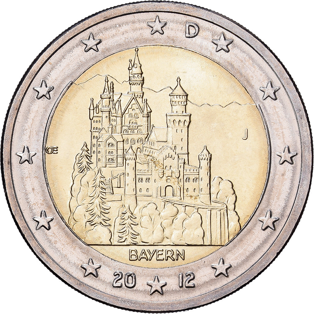 Duitsland, 2 Euro, 2012, Hamburg, Bi-Metallic, PR, KM:305