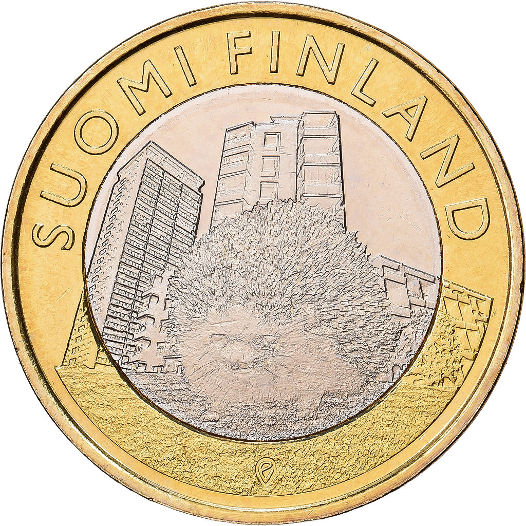 Finlândia, 5 Euro, 2015, Mint of Finland, Bimetálico, MS(63), KM:239