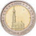 Alemania, 2 Euro, 2008, Hamburg, Bimetálico, MBC+, KM:261