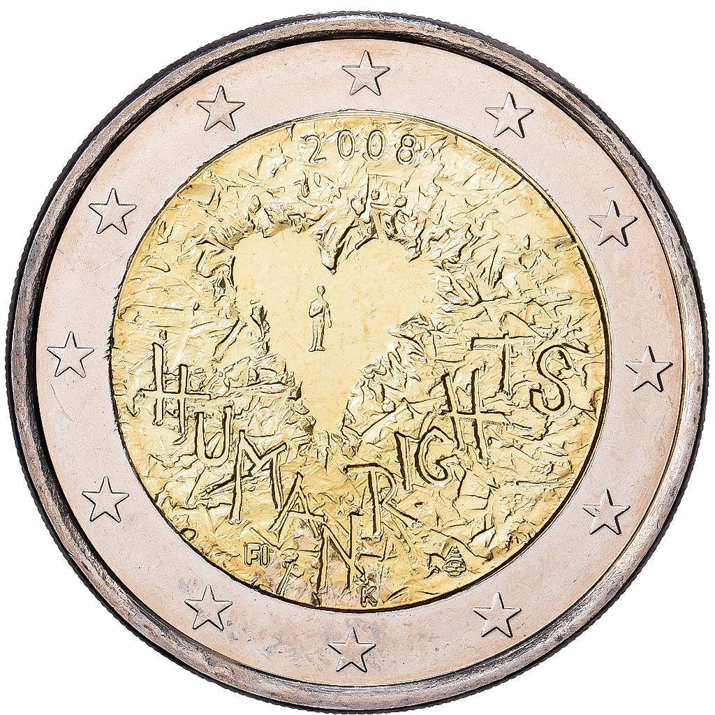 Finlandia, 2 Euro, 2008, monnaie de finlande, Bimetálico, EBC, KM:143