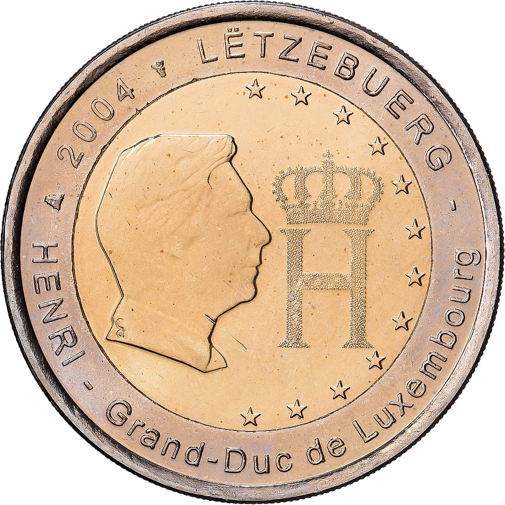 Luxembourg, 2 Euro, 2004, Monnaie Royale des Pays Bas, Bi-Metallic, MS(60-62)