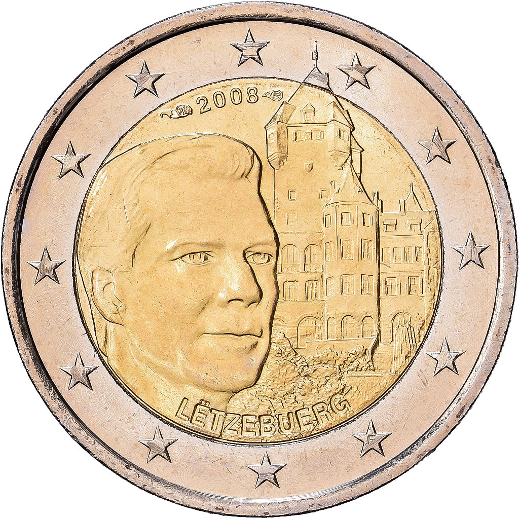 Luxembourg, 2 Euro, 2008, Monnaie de Paris, Bi-Metallic, MS(60-62), KM:96