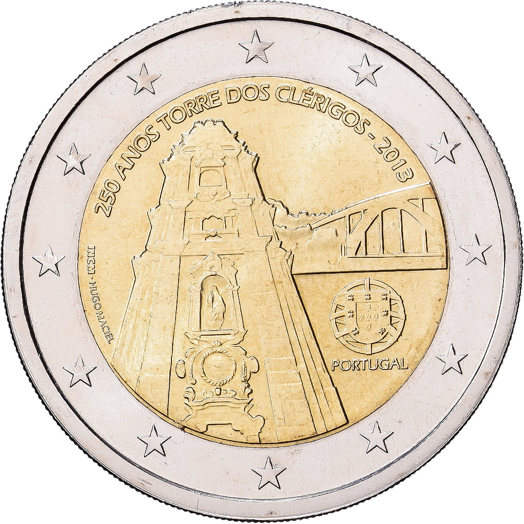 Portugal, 2 Euro, 2013, Bimetaliczny, AU(55-58), KM:848