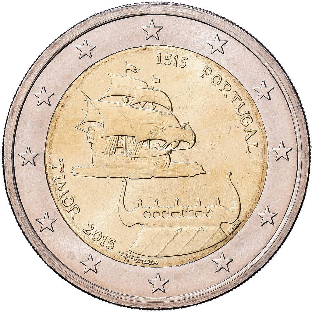 Portugal, 2 Euro, 2015, INCM, Bi-Metallic, AU(50-53), KM:849