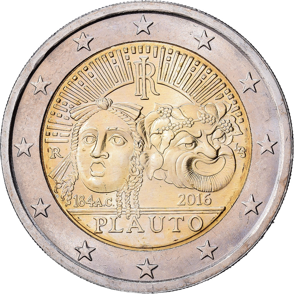 Italia, 2 Euro, 2200e anniversaire de la mort de l'écrivain Titus Maccius