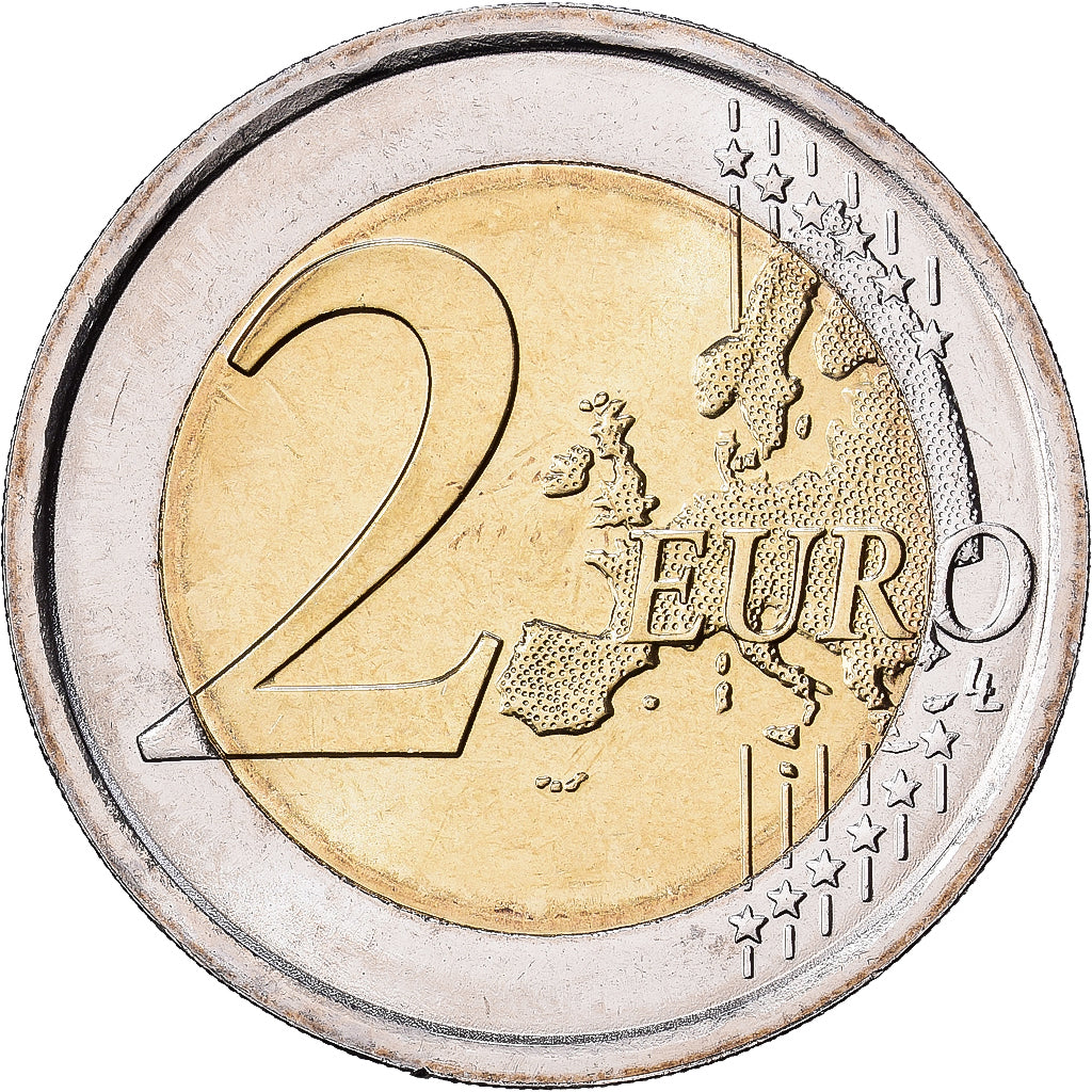 Italia, 2 Euro, 750e anniversaire de la naissance du poète et écrivain Dante