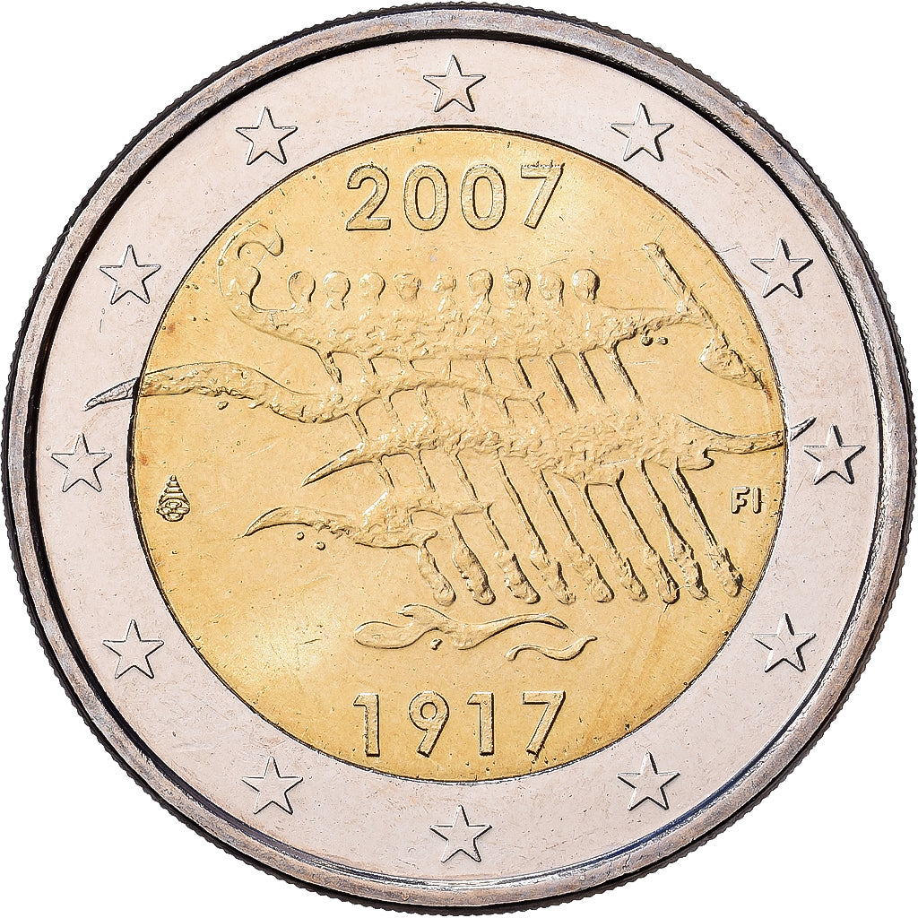 Finnland, 2 Euro, 90e anniversaire de l'indépendance de la Finlande
