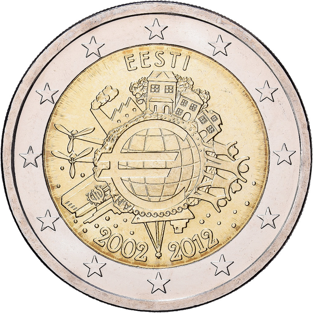 Estonia, 2 Euro, 10e anniversaire de la mise en circulation de l'euro