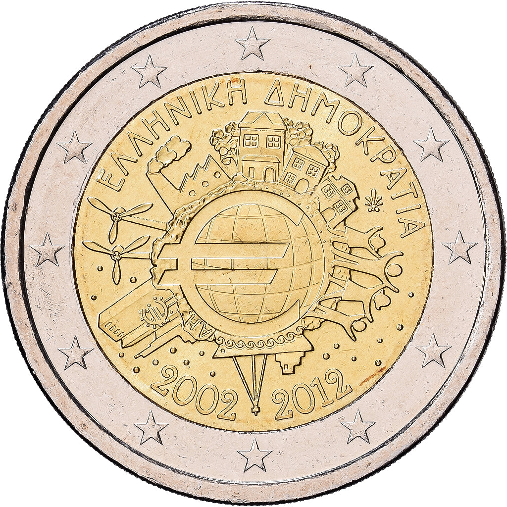 Grécia, 2 Euro, 10e anniversaire de la mise en circulation de l'euro
