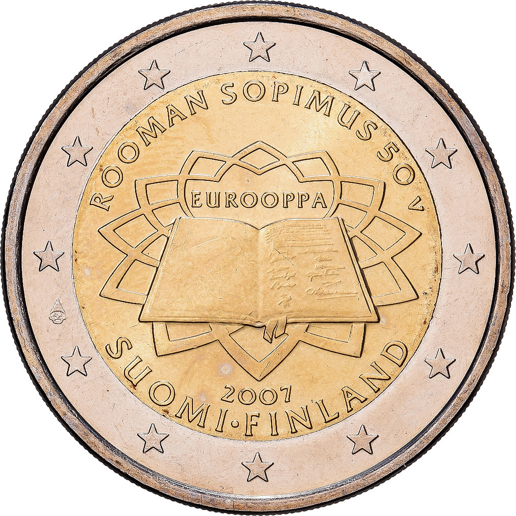 Finland, 2 Euro, 50e anniversaire de la signature du Traité de Rome