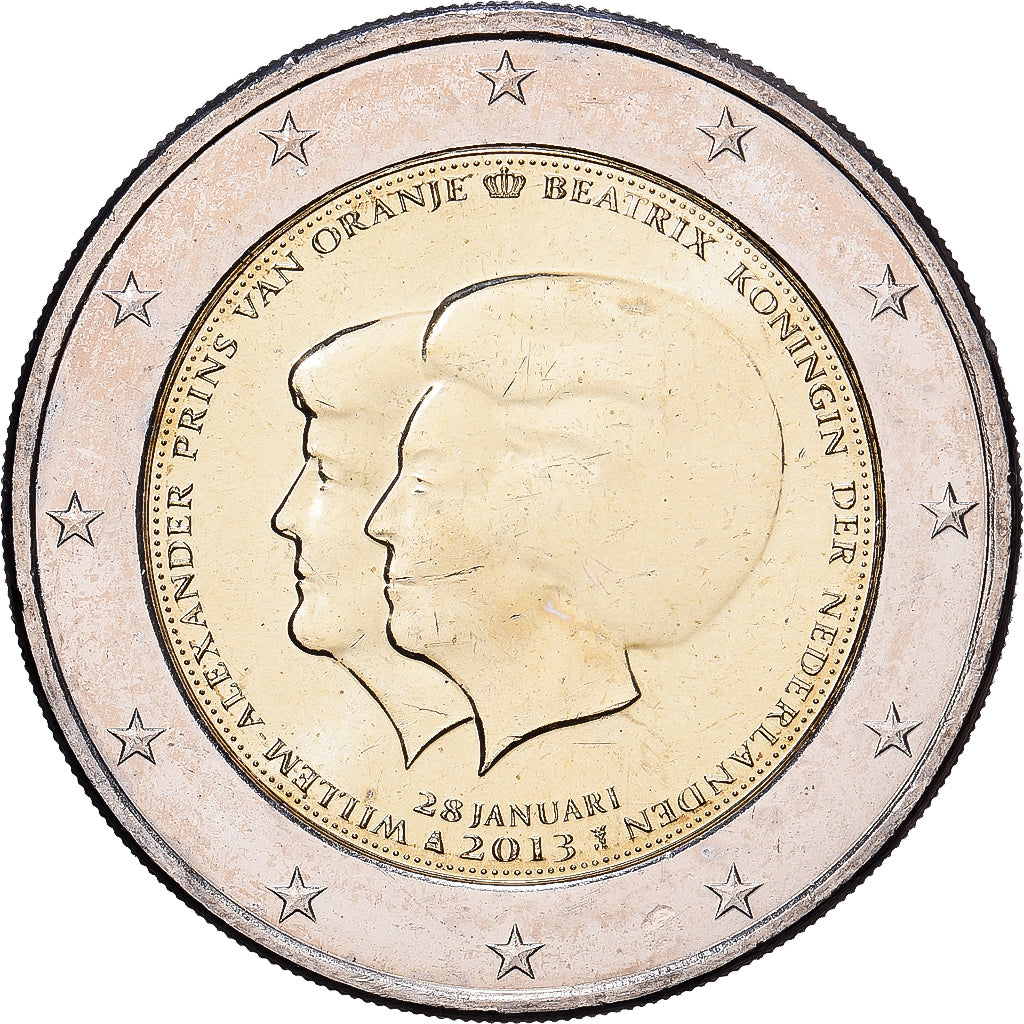 Netherlands, 2 Euro, Abdication de la reine Beatrix et accession au trône de