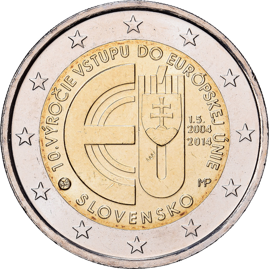Slowenien, 2 Euro, 10e anniversaire de l'entrée de la Slovaquie dans l'Union