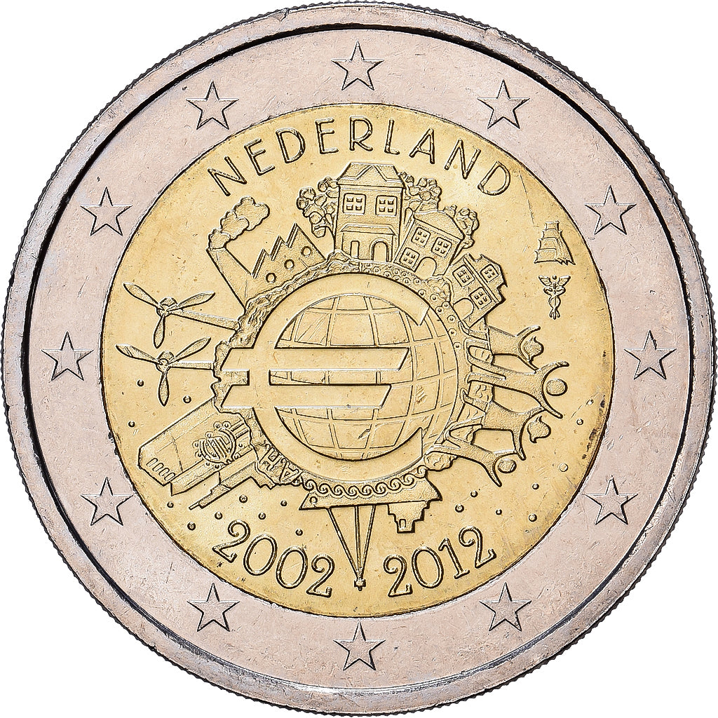 Países Baixos, 2 Euro, 10e anniversaire de la mise en circulation de l'euro