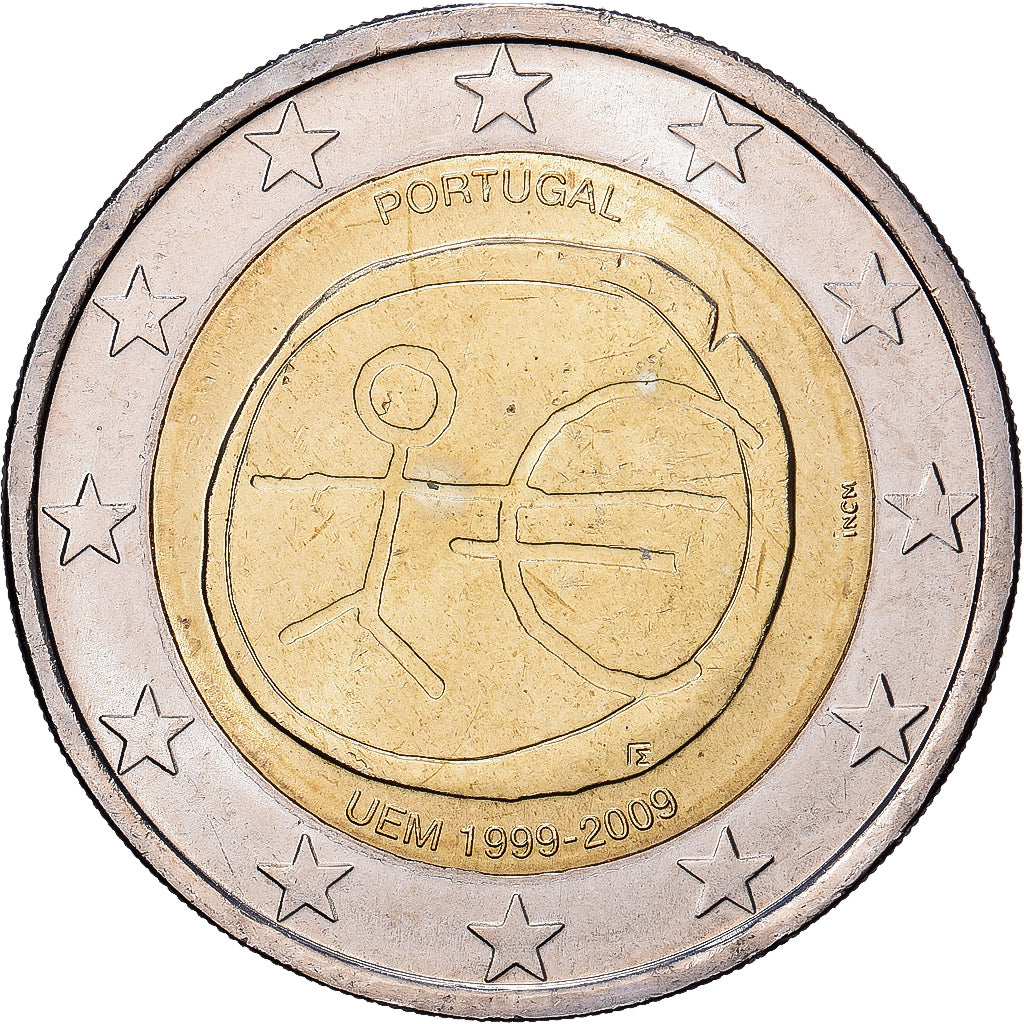 Portugal, 2 Euro, 10e anniversaire de l'Union économique et monétaire