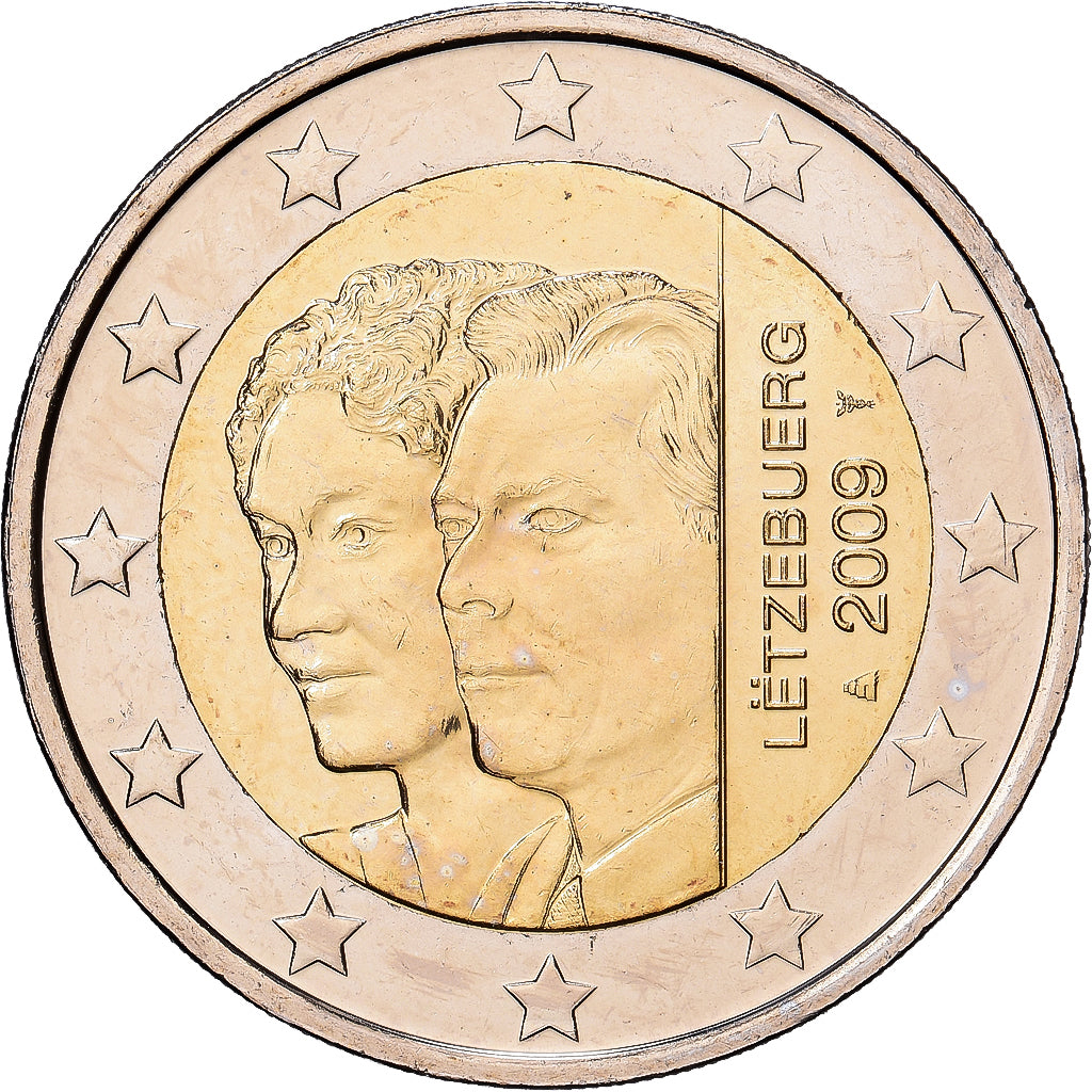 Luxemburg, 2 Euro, 90e anniversaire de l'avènement de la Grande-Duchesse