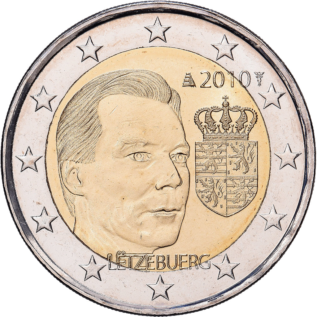 Luxemburg, 2 Euro, Armoiries du Grand-Duc Henri, 2010, Monnaie Royale des Pays