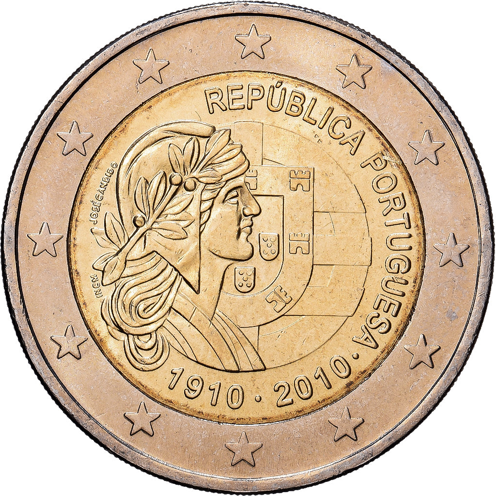 Portugal, 2 Euro, Centenaire de la République portugaise, 2010, Bi-Metallic