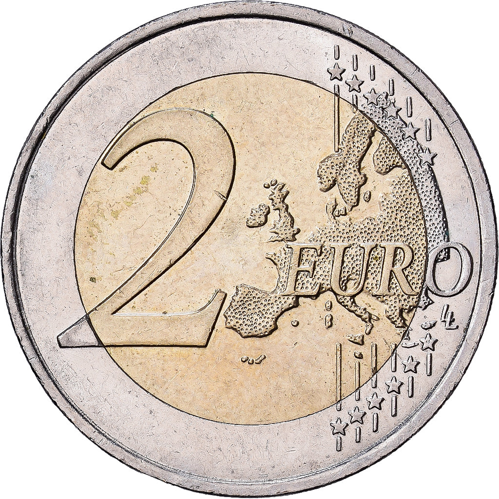 Francia, 2 Euro, Centenaire du décès du sculpteur français Auguste Rodin
