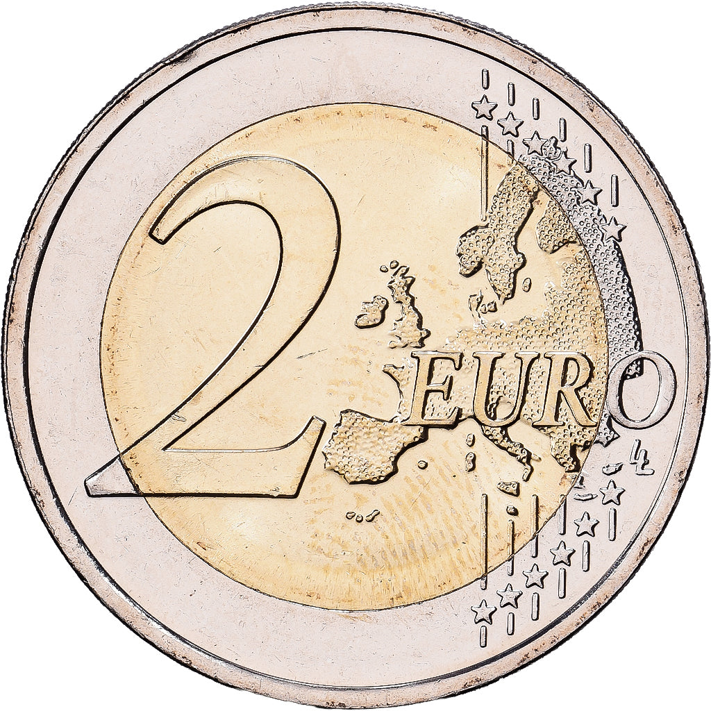 Lithuania, 2 Euro, le chevalier Vytis, 2015, MONNAIE DE LITUANIE, Bi-Metallic
