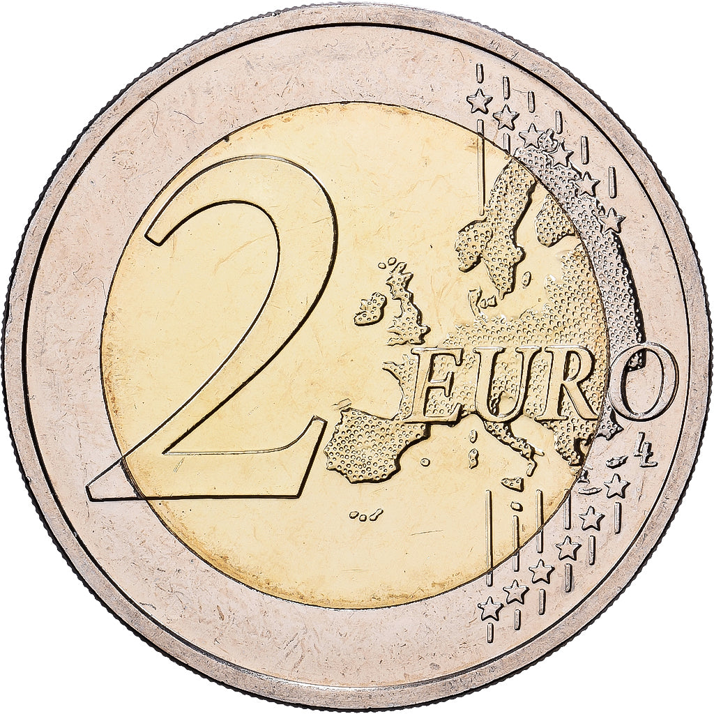 Germany, 2 Euro, Le land de Brême et l'hôtel de ville et la statue de Rolland