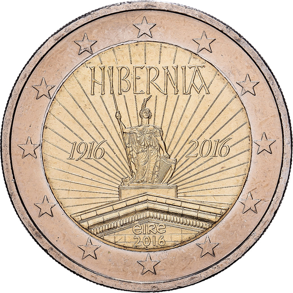 Ireland, 2 Euro, 100e anniversaire du soulèvement de Pâques 1916, 2016, IRISH