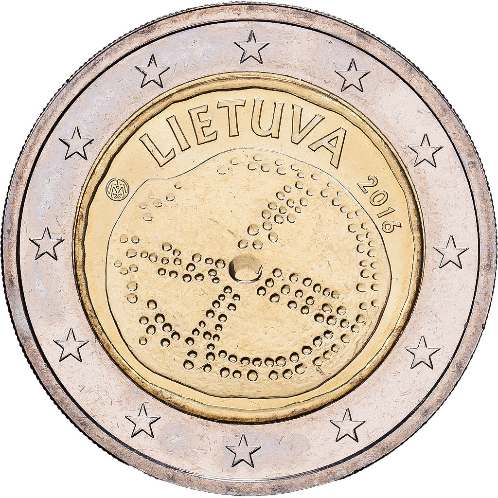 Lithuania, 2 Euro, La culture balte., 2016, MONNAIE DE LITUANIE, Bi-Metallic