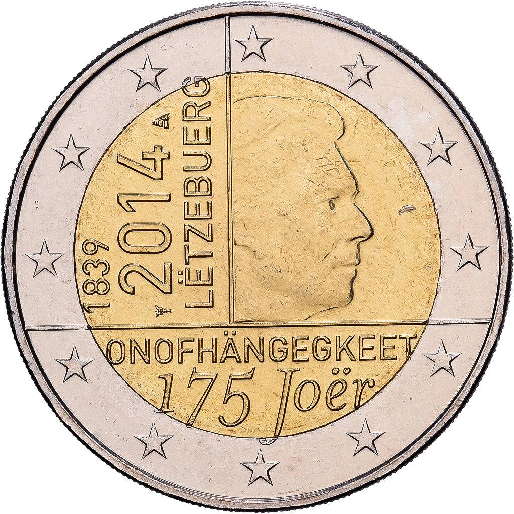 Luxembourg, 2 Euro, 175e anniversaire de la signature du Traité