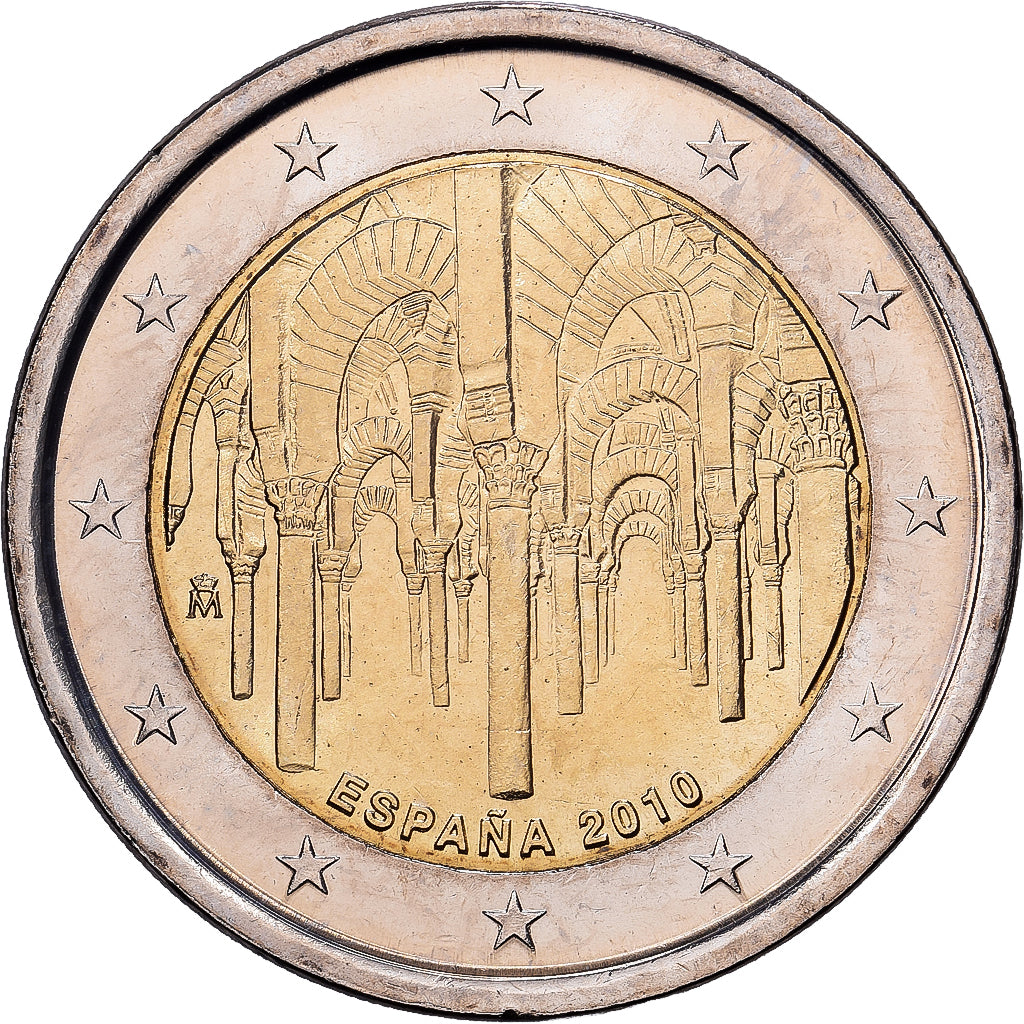 Spain, 2 Euro, Le centre historique de Cordoue, 2010, Madrid, Bi-Metallic