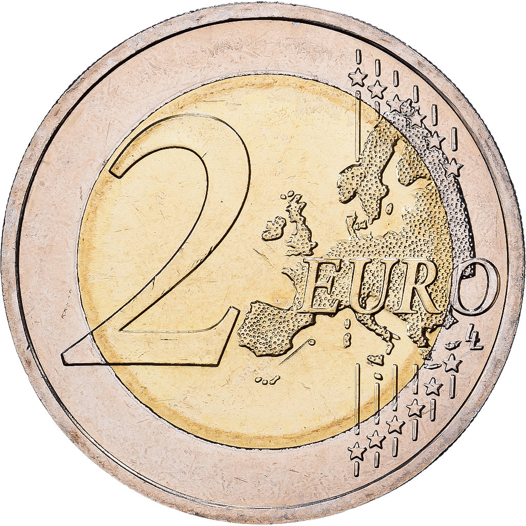 Allemagne, 2 Euro, Le land de Hambourg et l'église Saint-Michel de Hambourg