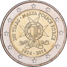Malta, 2 Euro, 200e anniversaire de la création de la force de police maltaise
