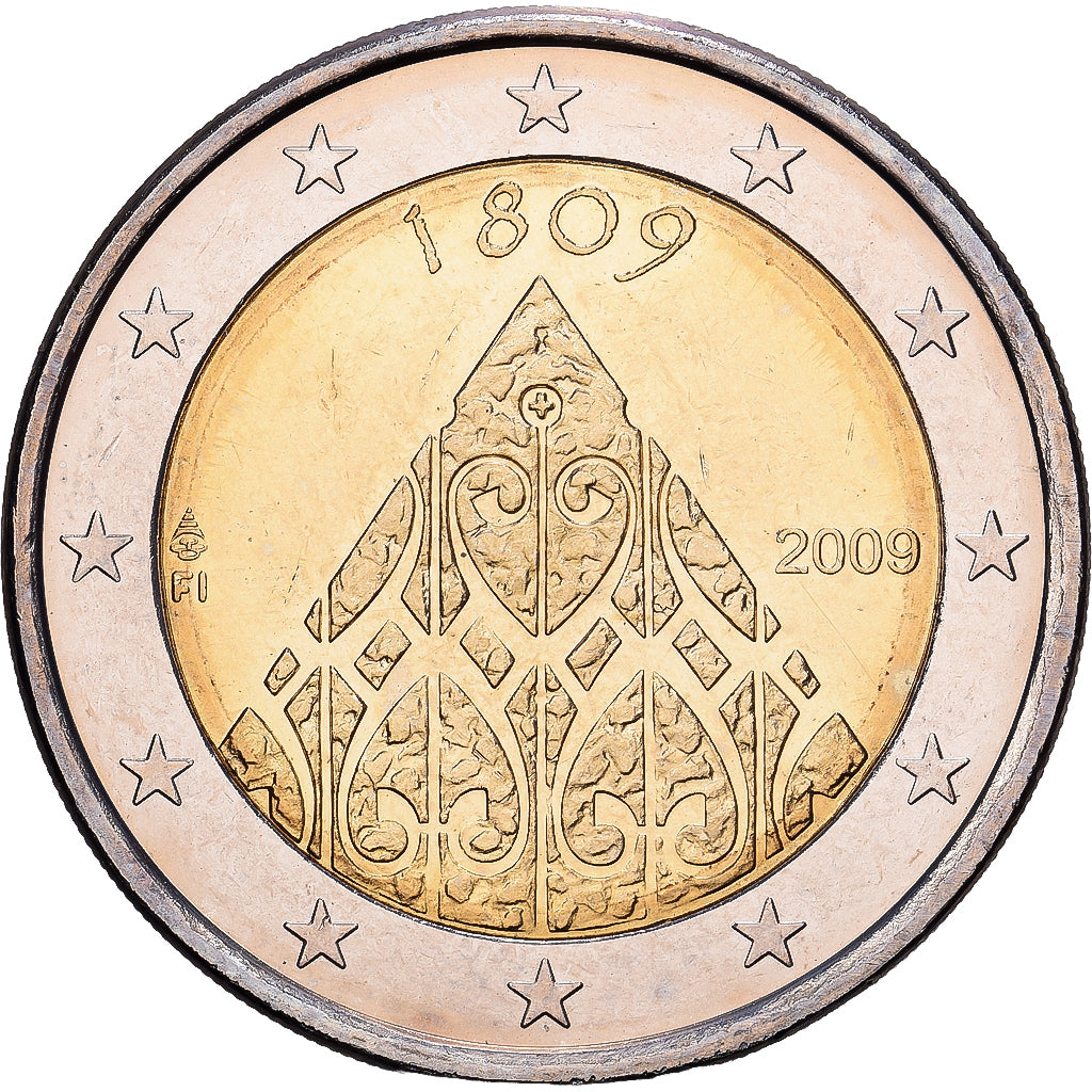 Finlande, 2 Euro, 200e anniversaire de l'autonomie en Finlande et des