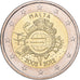 Malta, 2 Euro, 10e anniversaire de la mise en circulation de l'euro