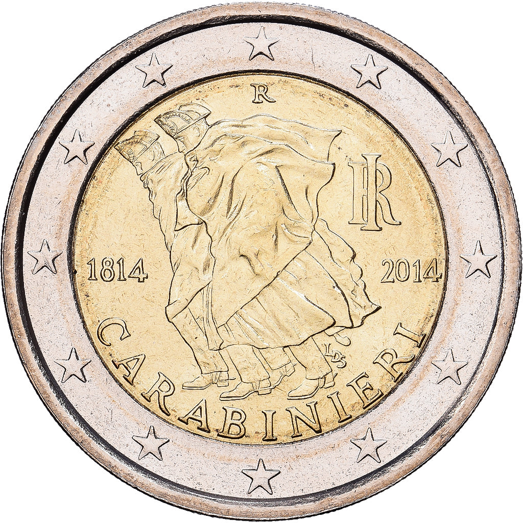 Italy, 2 Euro, 200e anniversaire de la création de l’Armée des Carabiniers