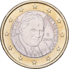 Vatican, 1 Euro, Sa Sainteté le pape Benoît XVI, 2006, Bi-Metallic, EF(40-45)