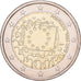 Portugal, 2 Euro, 30e anniversaire du drapeau de l'Union Européenne, 2015
