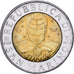 Coin, San Marino, 500 Lire, 1999, Rome, EF(40-45), Bi-Metallic, KM:394