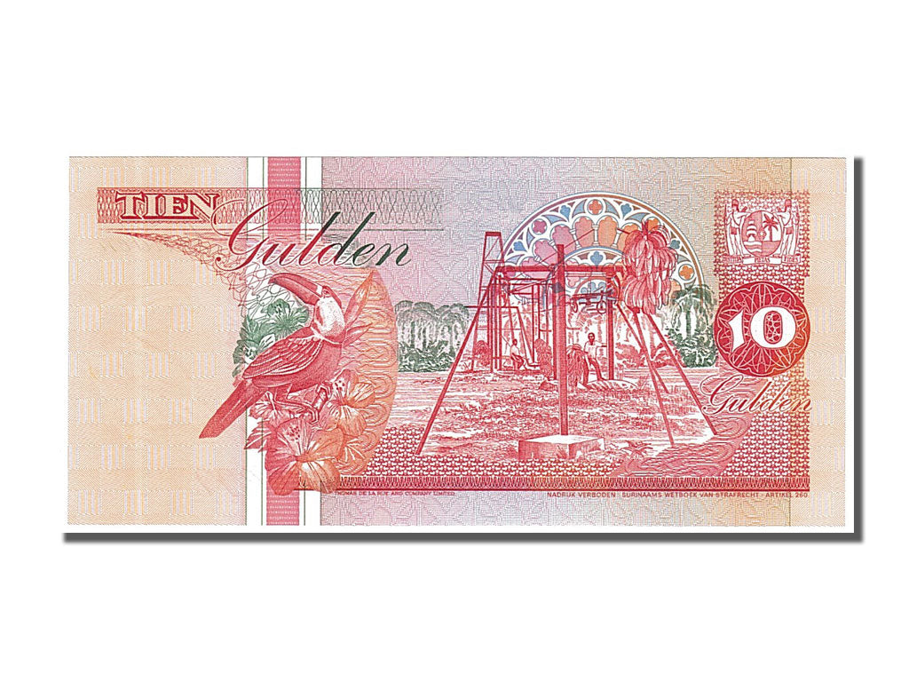 Banknote, Suriname, 10 Gulden, 1991, 1991-07-09, UNC(65-70)