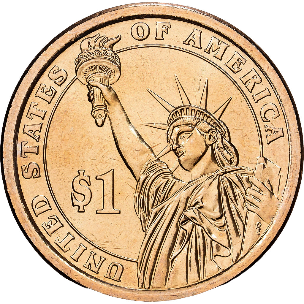 États-Unis, Dollar, 2010, U.S. Mint, Copper-Zinc-Manganese-Nickel Clad Copper