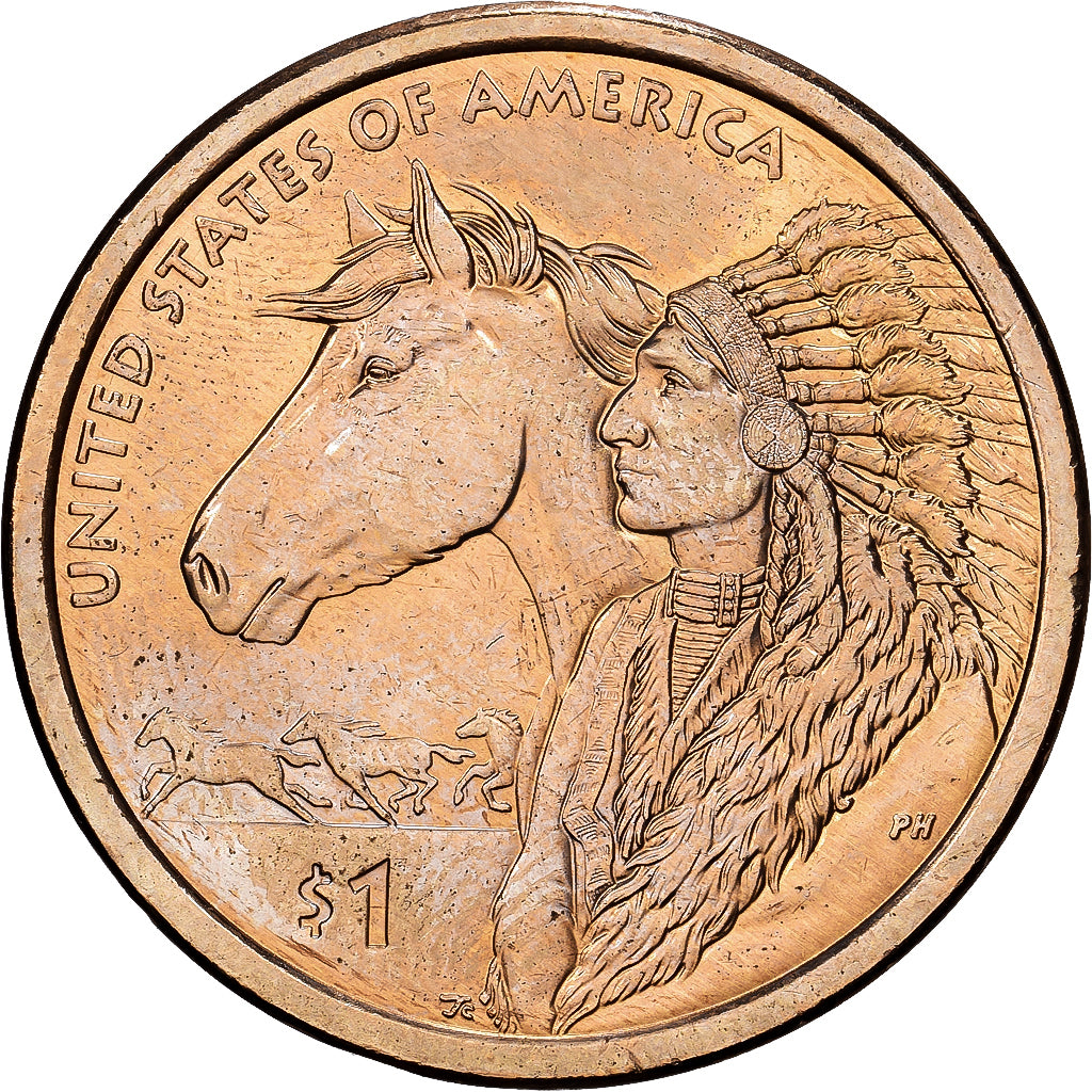 United States, 1 Dollar, 2012, Philadelphia, Cuivre recouvert de