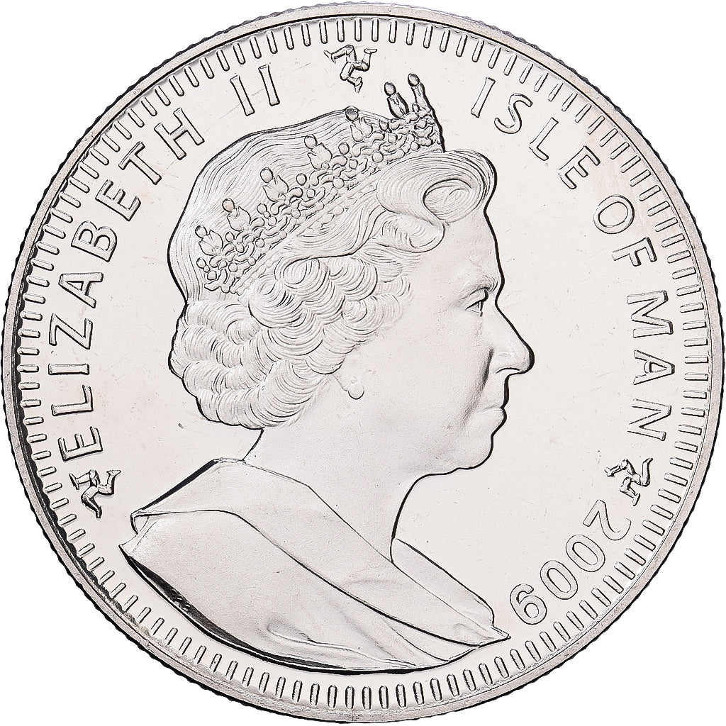 Isle of Man, 1 Crown, 2009, Pobjoy Mint, 40eme anniversaire du premier pas sur