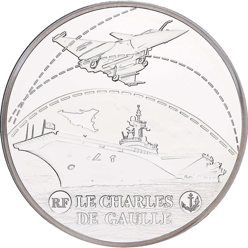 Francia, 10 Euro, Le Charles de Gaulle, 2016, Monnaie de Paris, Argento, SPL