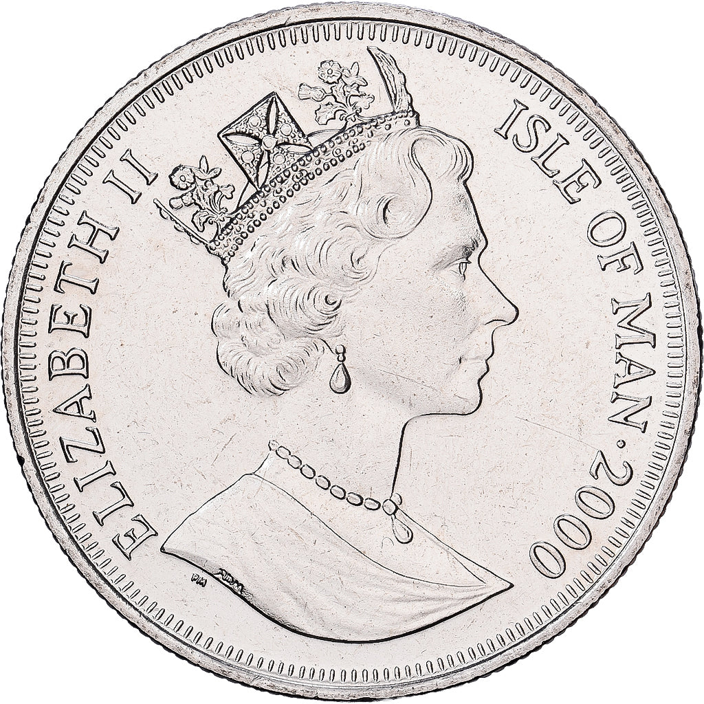 Wyspa Man, 1 Crown, 2000, Pobjoy Mint, Chute du mur de berlin 1989