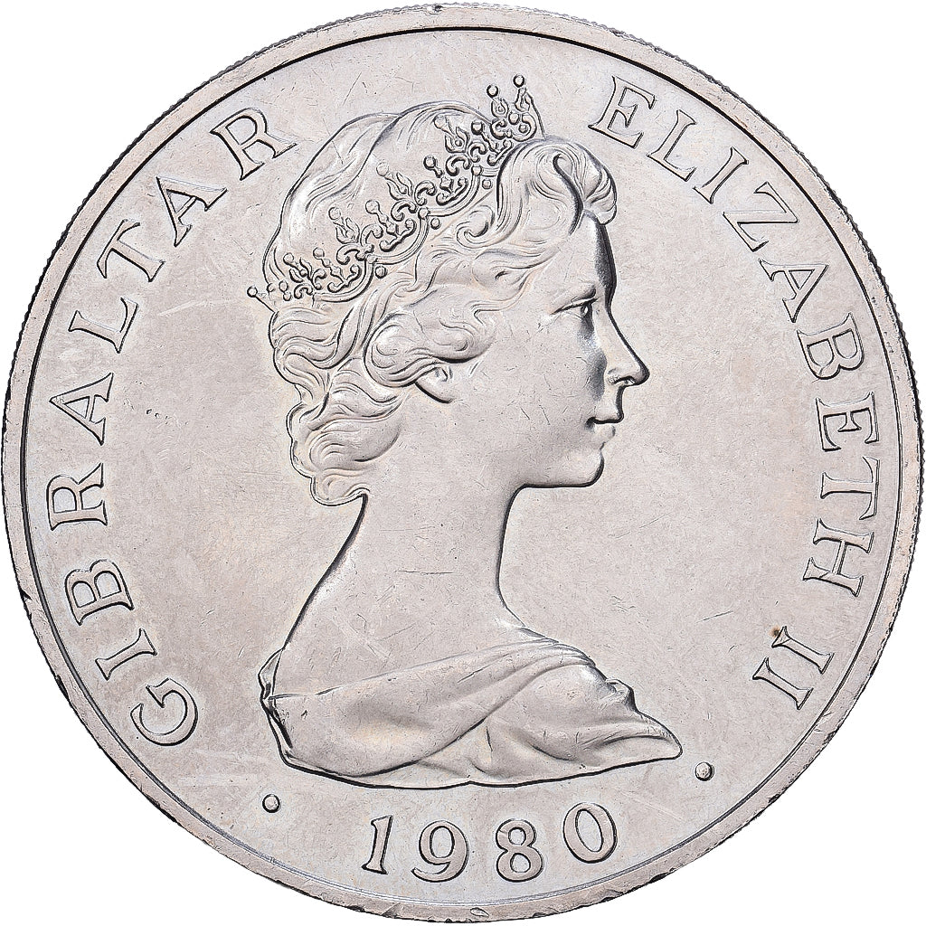 Gibraltar, 1 couronne, 1980, 175ème anniversaire de la mort de l'amiral Nelson