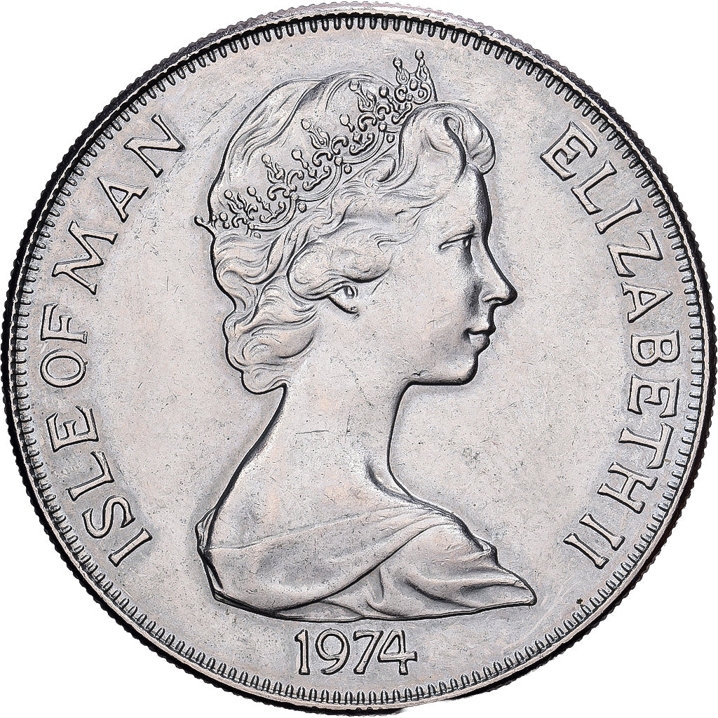 Isle of Man, 1 couronne, 1974, Pobjoy Mint, 100eme anniversaire de la naissance