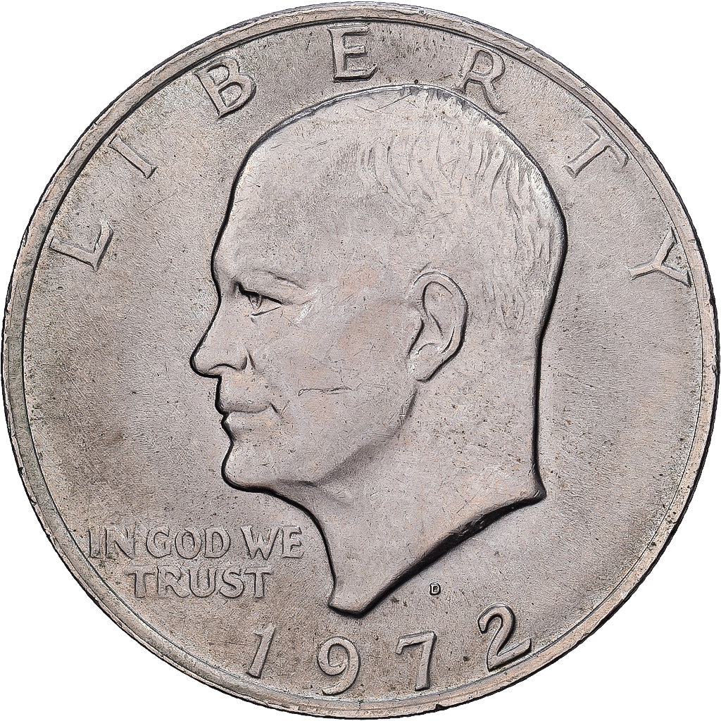 United States, Dollar, Eisenhower Dollar, 1972, Denver, Copper-Nickel Clad
