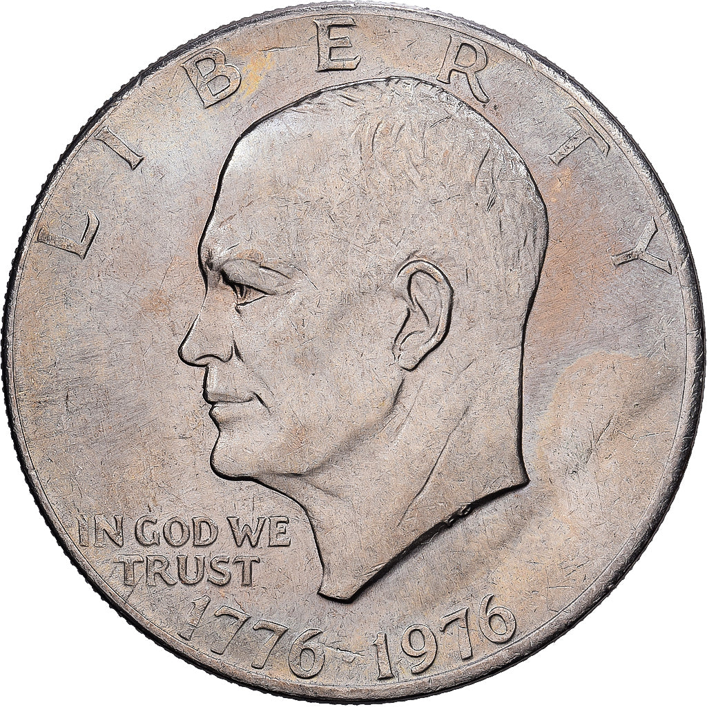 United States, Dollar, Eisenhower Dollar, 1976, Philadelphia, Copper-Nickel Clad